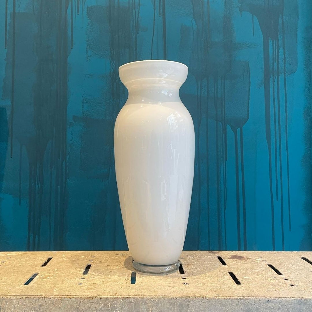 Jarrón Opalina Blanco