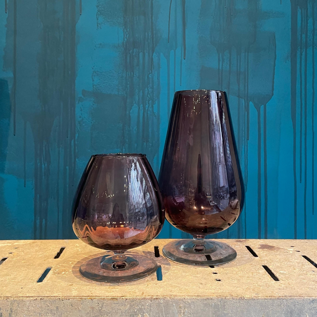 Jarrón Vintage Morado pequeño.