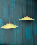 Lámparas Vintage de techo. Industriales en Verde Menta- Años 50-60