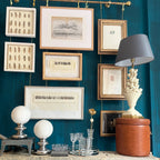 Pareja de lámparas cromadas con globo opalino — diseño Space Age años 70