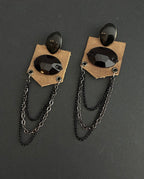 Pendientes piel Camel