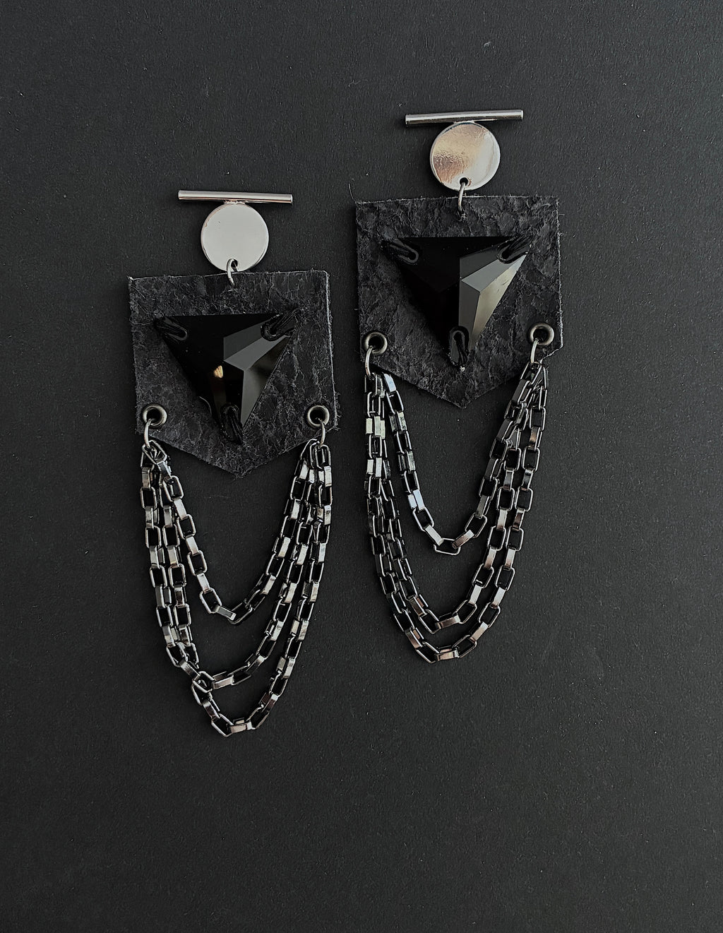 Pendientes piel Negros