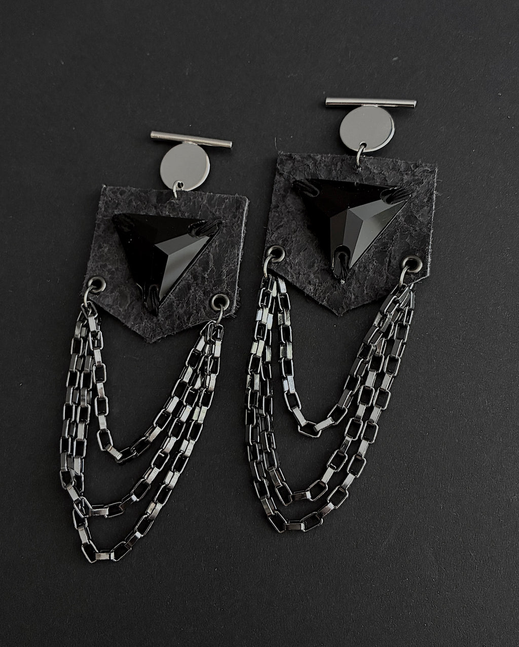 Pendientes piel Negros