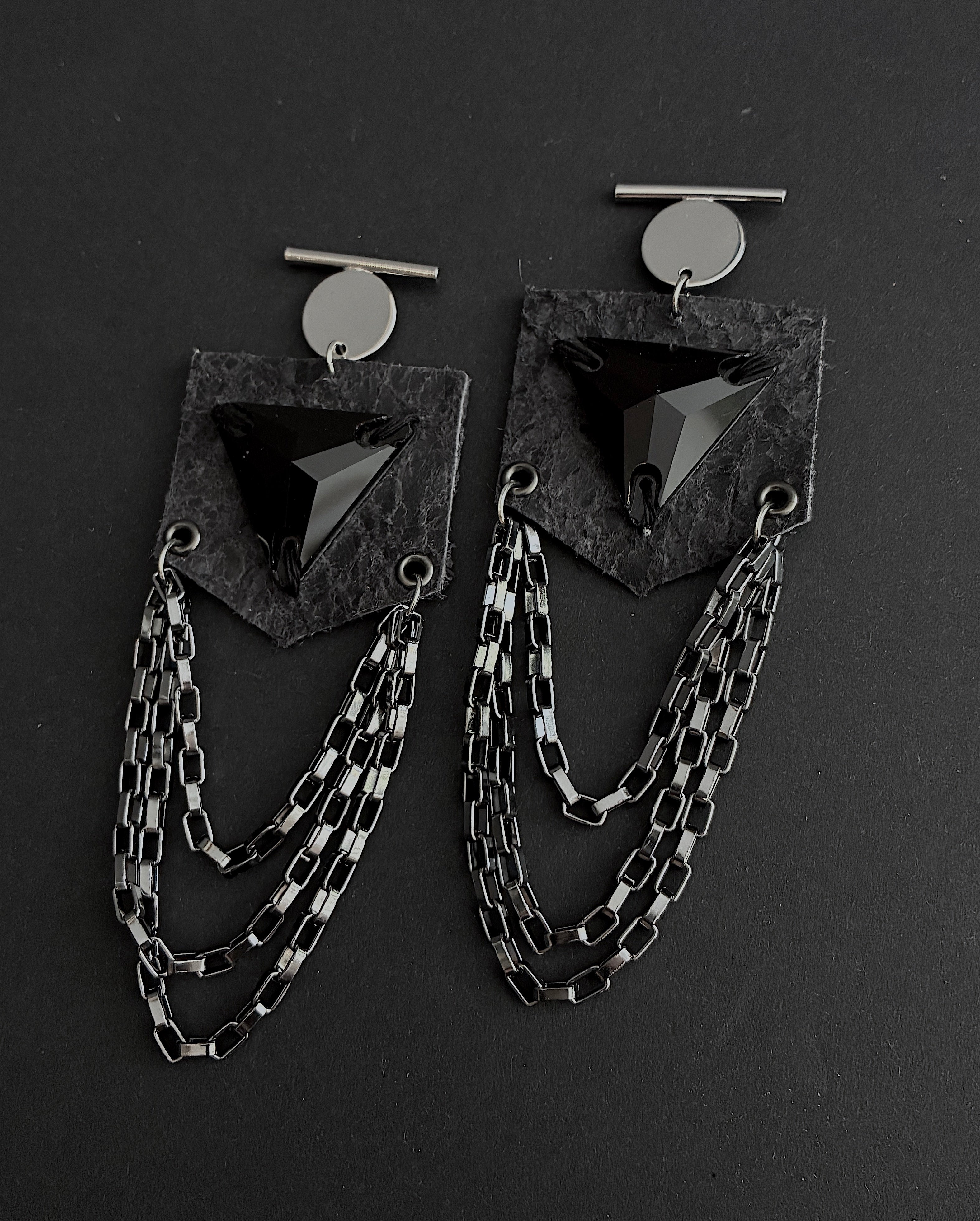 Pendientes piel Negros