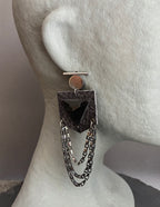 Pendientes piel Negros