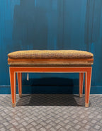 Banco vintage de madera lacada estilo Art Deco.