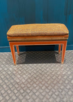 Banco vintage de madera lacada estilo Art Deco.