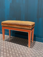 Banco vintage de madera lacada estilo Art Deco.