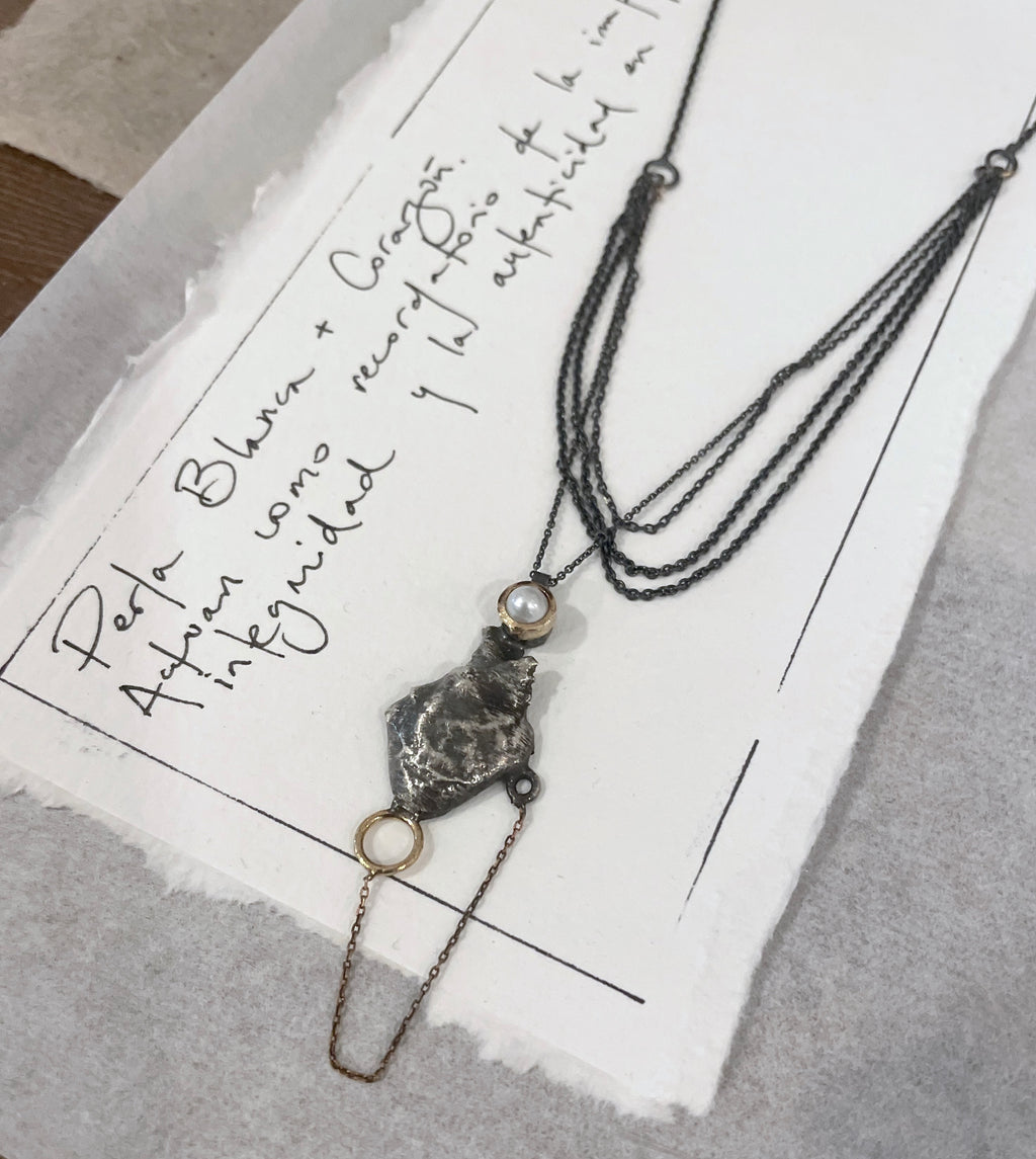 -Corazón de Perla- Amuleto