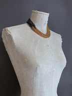 Collar Nudo Corto Steel/Dorada