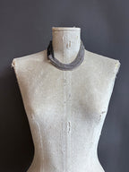 Collar Nudo Corto Steel/Plateado