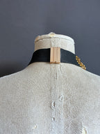 Collar Nudo Corto Dorado/Plateado Eslabones