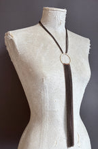 Collar Y Cascada Large/Negro-Dorado