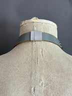 Collar Nudo Largo Rutenio/Plateado