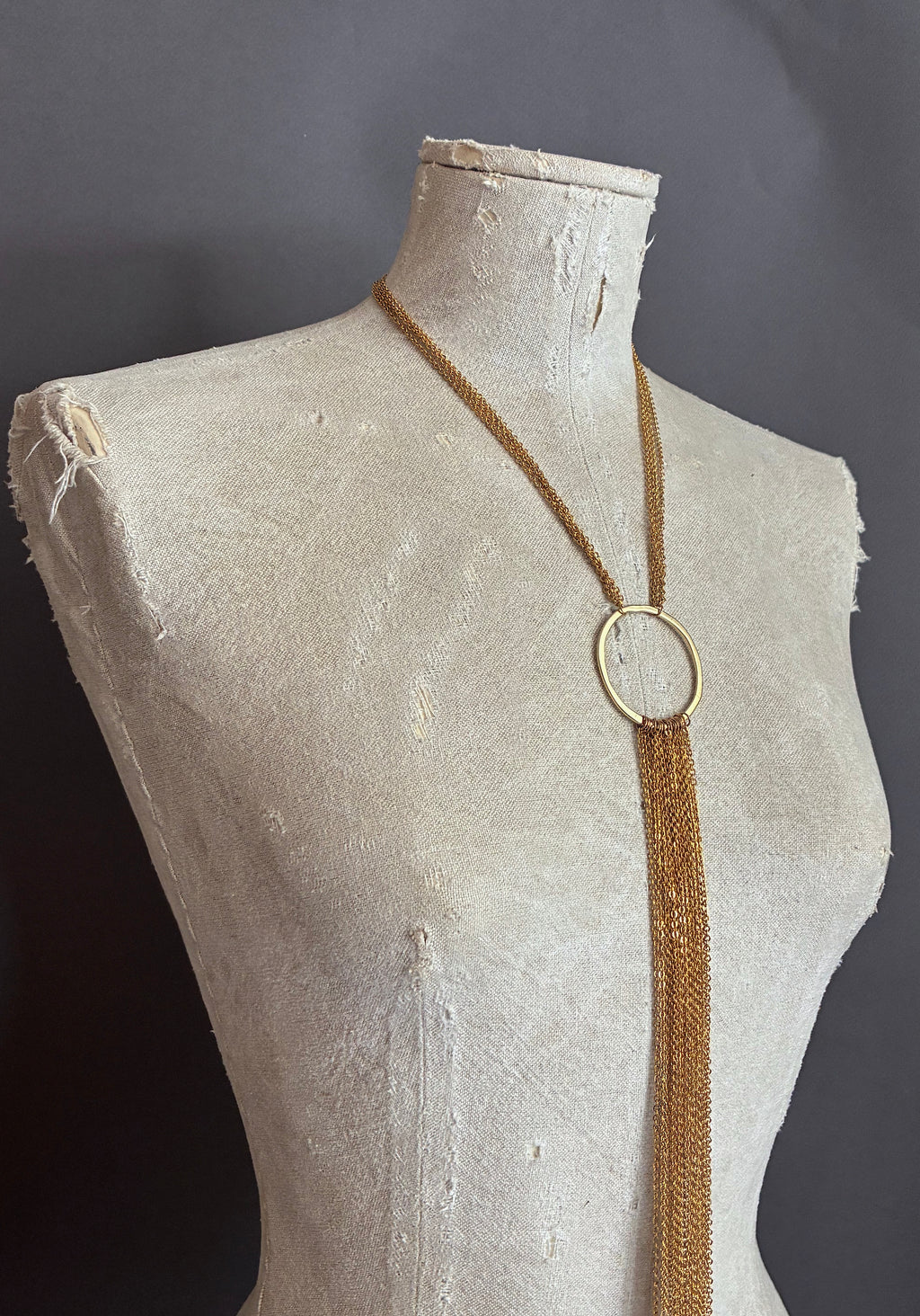 Collar Y Cascada Large/Dorado