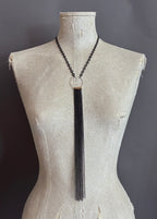 Collar Y Cascada Medium Negro/Negro