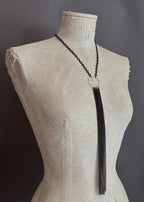 Collar Y Cascada Medium Negro/Negro