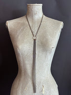 Collar Y Cascada Small Plateado/Plateado