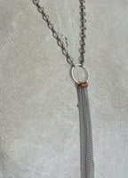 Collar Y Cascada Small Plateado/Plateado