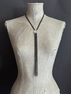 Collar Y Cascada Small Negro/Rutenio