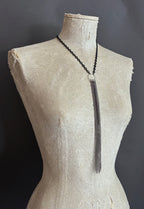 Collar Y Cascada Small Negro/Rutenio