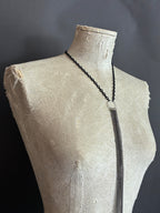 Collar Y Cascada Small Negro/Rutenio