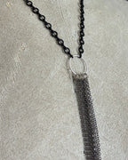 Collar Y Cascada Small Negro/Rutenio