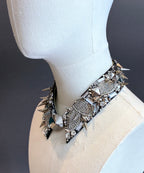 Cuello Joya bordado a mano "Lady Gaga"