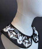 Cuello Joya  bordado a mano redondo "Patterns"