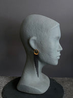 Pendientes Alas L dorados/negro