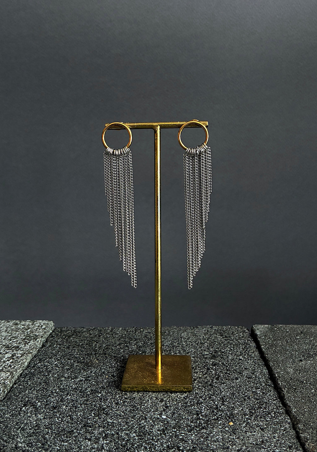 Pendientes Alas L dorado/plateado