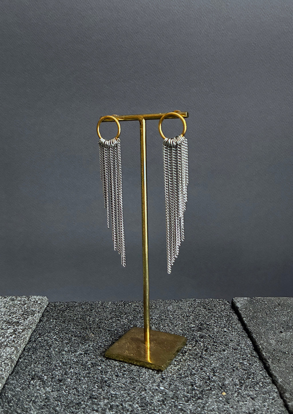 Pendientes Alas L dorado/plateado