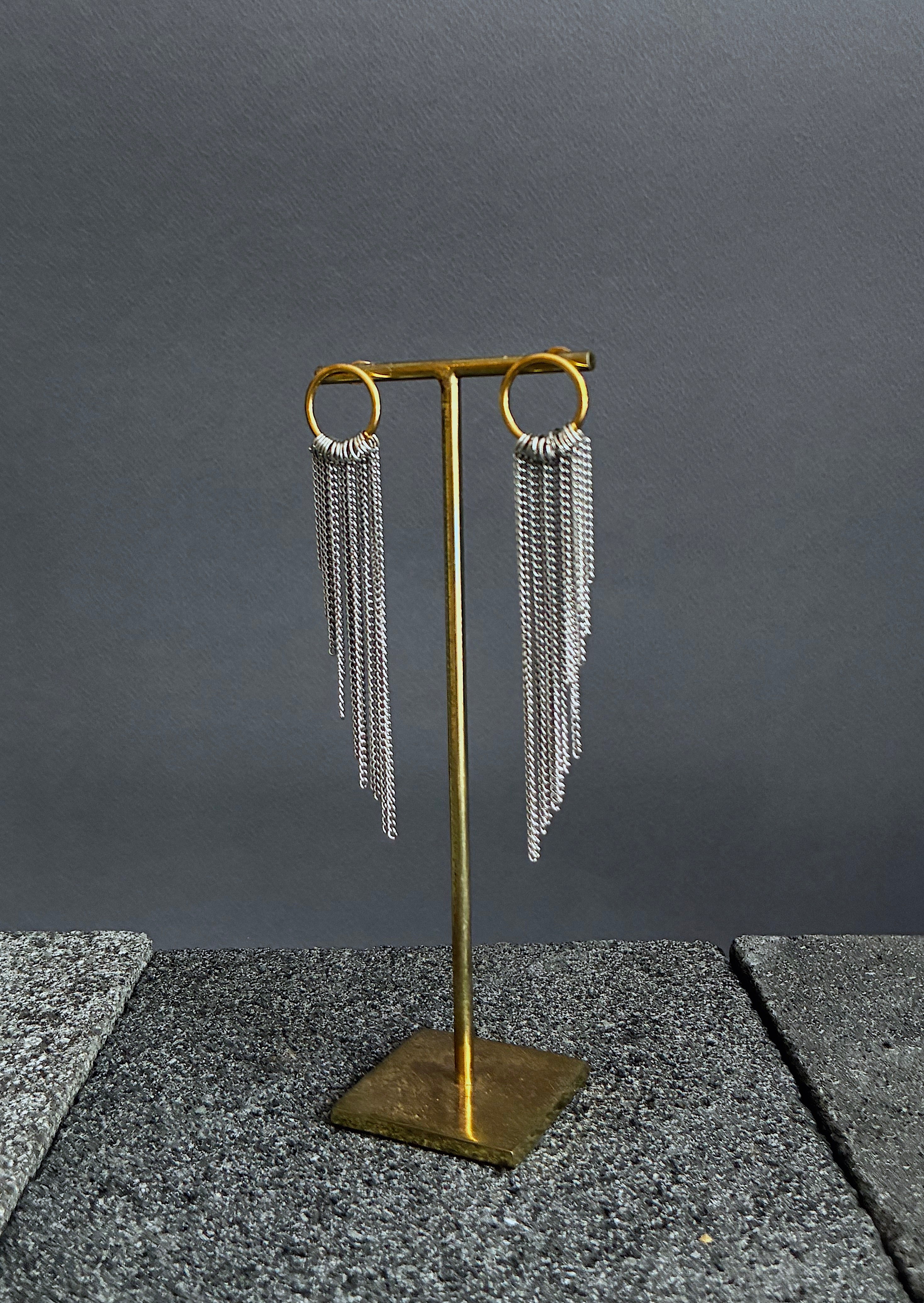 Pendientes Alas L dorado/plateado