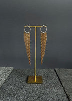 Pendientes Alas L plateados/dorado